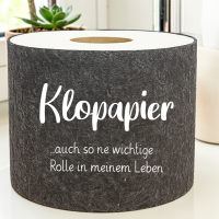 Toilettenpapier Banderole mit Spruch