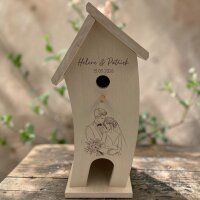 Vogelhaus mit Namen "Hochzeit" Brautpaar 1