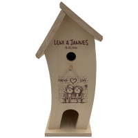 Vogelhaus mit Namen "Hochzeit" Forever Love
