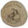Baumscheibe "Deko" mit Motiv und Namen "Hochzeit" Brautpaar mit Fahrrad
