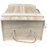 Erinnerungskiste mit Namen und Datum "Hochzeit" mittel 36 x 26 x 15 cm Herz