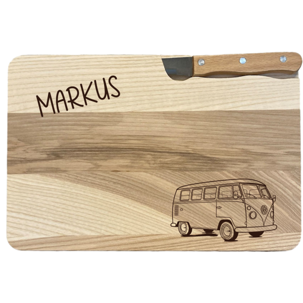 Messerbrett inkl. Messer mit Name und Motiv