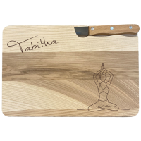 Messerbrett inkl. Messer mit Name und Motiv
