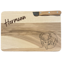 Messerbrett inkl. Messer mit Name und Motiv