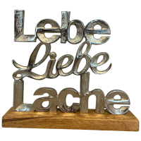 Deko-Objekt Lebe, Liebe, Lache