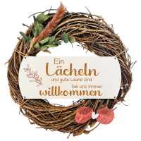 Großer Kranz mit Spruch
