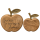 Deko-Apfel "Goldglanz" mit Spruch