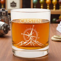 Whiskeyglas mit Namen und Motiv