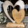 Holzdeko "Herz in Herz" mit Spruch und Namen "Liebe"