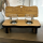 Holz-Schnapsbank "Eiche geölt" mit Namen und Datum "Hochzeit"