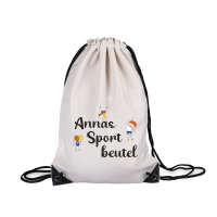 Sportbeutel "Natur" mit Namen und Motiv "Kinder"