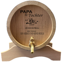 Whiskeyfass mit Spruch "Papa"