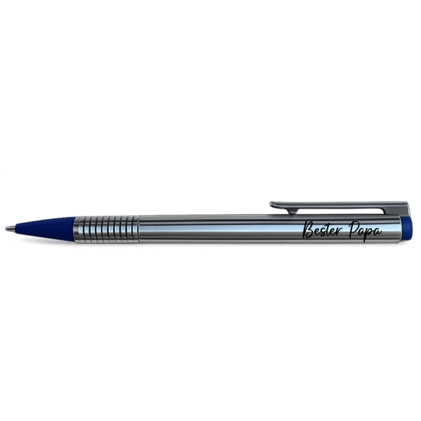 Lamy-Kugelschreiber "Edelstahl" mit Spruch "Papa"