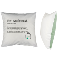 Kissen "2-farbig" mit Spruch "Liebe"